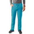 thumbnail image 1 of Adar Addition Scrubs for Men - Slim Leg Cargo Drawstring Scrub Pants - A6106 - Teal Blue - L, 1 of 8