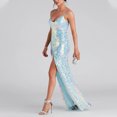 thumbnail image 4 of Uppada Robe à Col Rond pour Femmes, Couleur Unie, Robes d'Invitée de Mariage, Ceinture, Cocktail, Fête, Tenue de Travail, Coupe Ajustée, Robe Crayon, Robes Midi Décontractées, Liquidation en Liquidation, 4 of 8