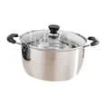 thumbnail image 3 of GROWTH TANK Stainless Steel Stock Pot Soup Pot Saucepan Multiuse Large Capacity Universal Base Non Sticks Stockpot for Vegetable Breakfast Style A, 3 of 9