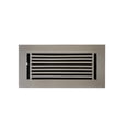thumbnail image 1 of Floor Vent Cover / Register 4” x 10” with Damper – Outer Size 6” x 12”, 5mm Thick Decorative Cast Aluminum, Powder Coated, Repaintable – Modern Linear Design VR109 for Floors, Walls & Ceilings, 1 of 1