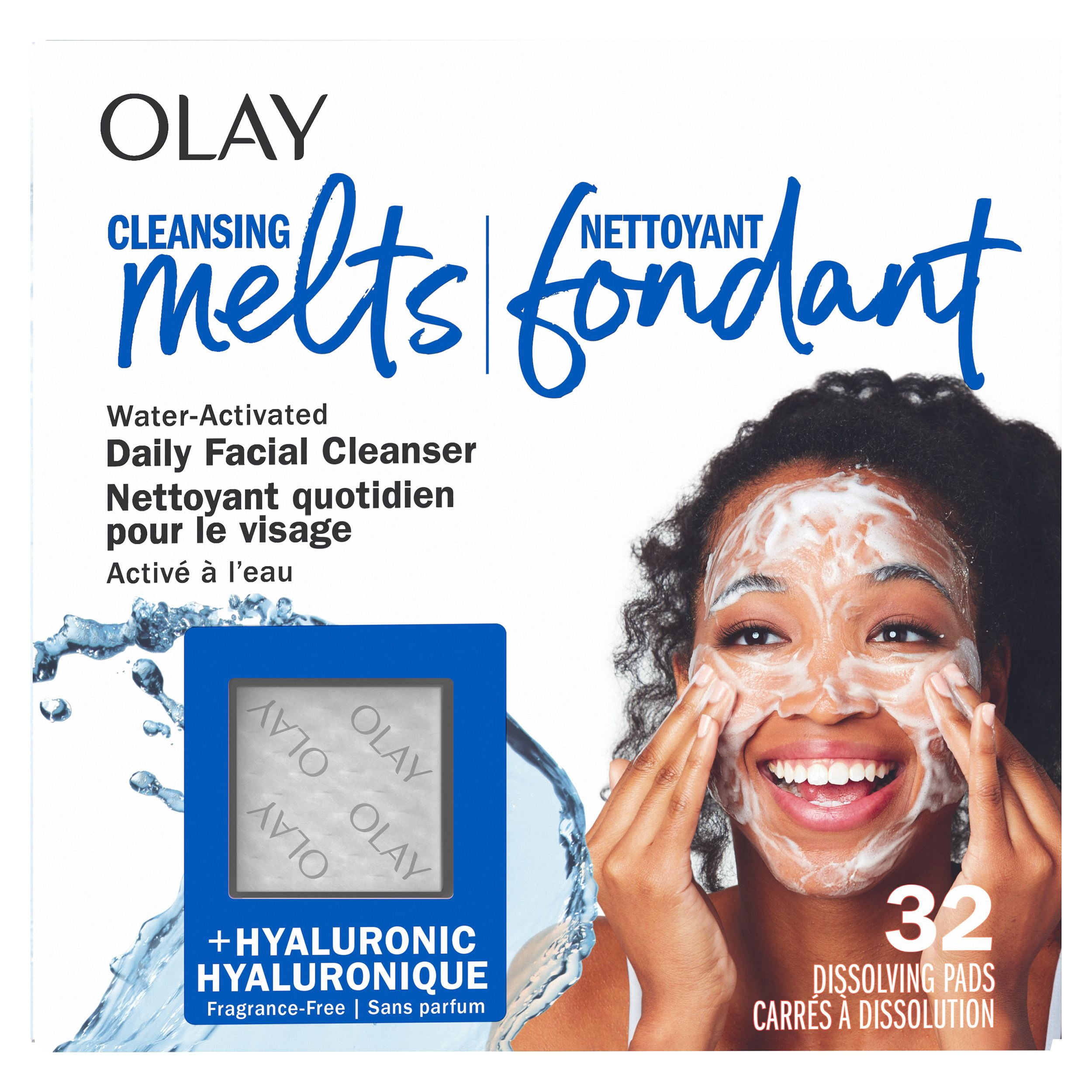 Nettoyant Pour Le Visage Olay, Nettoyant Fondant Pour Le Visage + Rétinol, Nettoie, Tonifie Et Rafraîchit La Peau, 32 Unités
