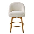 thumbnail image 4 of Better Homes & Gardens Mira Counter Stool 2 Pack, Cream and Light Honey, 4 of 5
