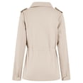thumbnail image 3 of Innerwin Veste Militaire Femme à Revers Automne Couleur Unie Ajustée Crème-Blanc m, 3 of 4