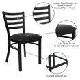 thumbnail image 2 of Flash Furniture Hercules Series Black Ladder Restaurant Chair, 2 of 9