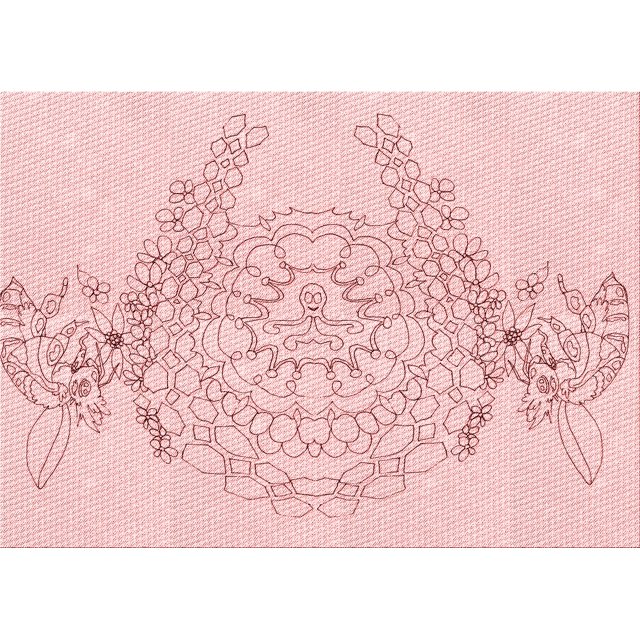 Ahgly Tapis Rectangulaire Lavable en Machine Intérieur Transitionnel Rouge Pastel Rose, 8 Pieds x 10 Pieds