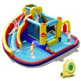 thumbnail image 1 of Gymax 7-in-1 Inflatable Water Slide Water Park Kids Bounce Castle With 735W Air Blower, 1 of 10
