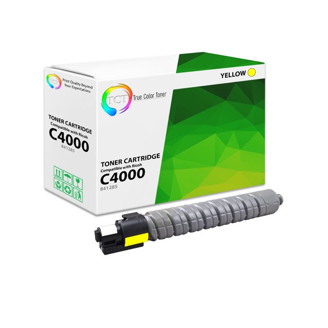 TCT C4000 Compatible Yellow Toner Cartridge for Ricoh 841285