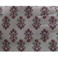 thumbnail image 4 of oneOone Georgette Viscose Light Gray Fabric Leaves & Floral Block Sewing Craft Projects Fabric Prints By Yard 42 Inch Wide, 4 of 4