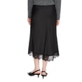 thumbnail image 3 of George Women's Lace Trim Satin Skirt, 3 of 6