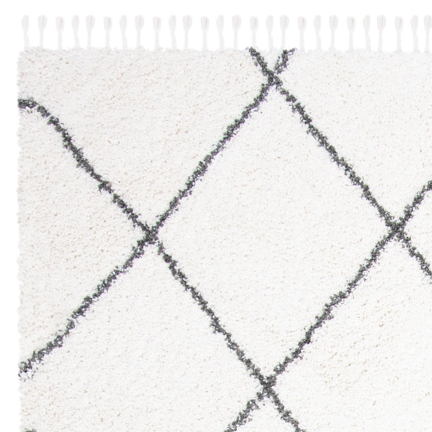 Safavieh Moroccan Fringe Alastar Tapis Géométrique Shag