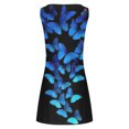thumbnail image 5 of RKSTN Robe d'Été pour Femmes, Robe Débardeur d'Été Décontractée Ample à Imprimé Floral pour Femmes, Robe de Plage Ajourée Sans Manches, Robes de Plage, Robes Grande Taille pour Femmes, 5 of 5