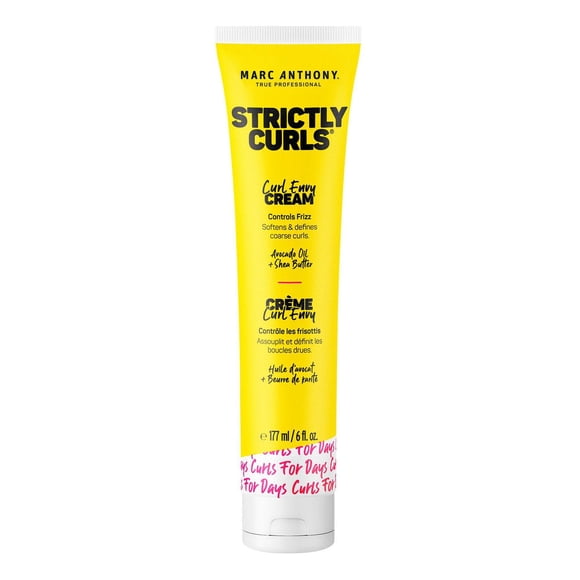 Marc Anthony® Boucle strictement Curl Envy Crème, Produit coiffant pour cheveux & adoucisseur™ - Beurre de karité + Huile d’avocat + Vitamine E - 6 Fl Oz