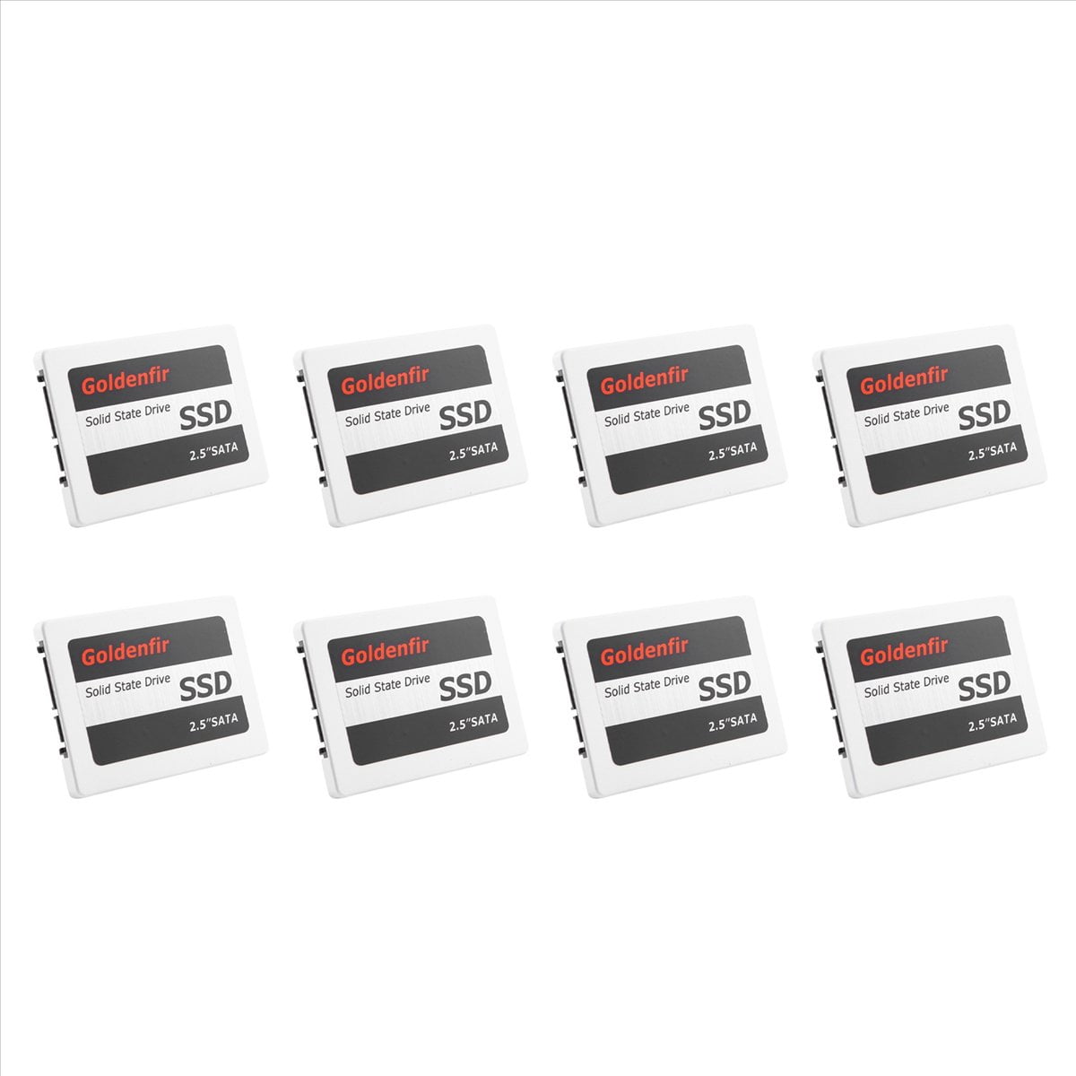 8X Goldenfir SSD 120GB SSD 2.5 Hard Drive Disk Disc Solid State Disks 2.5inch Internal SSD,8 x 2.5inch Hard Drive Disk Disc,White
