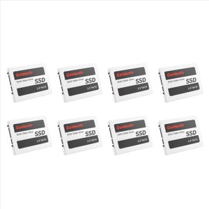 8X Sapin d'or SSD 120GB SSD 2.5 Disque dur Disque disque Disques d'état solide 2.5inch Interne SSD,8 x 2.5inch Disque disque dur, blanc