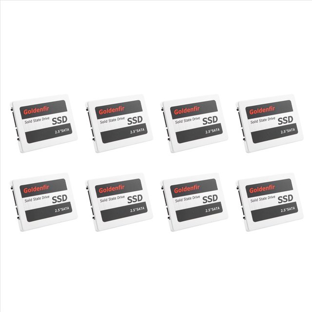 8X Sapin d'or SSD 120GB SSD 2.5 Disque dur Disque disque Disques d'état solide 2.5inch Interne SSD,8 x 2.5inch Disque disque dur, blanc