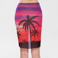 thumbnail image 3 of WREESH Foulard Jupe en Chiffon Imprimé Arbres Numériques pour Femmes Serviette de Plage, 3 of 7