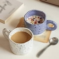 thumbnail image 2 of TIELUTT Ceramic Mug with Handle Coffee Milk Modern Print Porcelain Handmade Ceramic Hot Mug Set with Writing the Cup Vacuum Insulated Coffee Mug Japan Wellness Tumbler Set Acrylic Drinking Glasses Se, 2 of 6