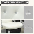 thumbnail image 4 of Vinsetto Tufted Office Chair with Adjustable Height Tilt Function Off-White, 4 of 10