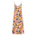 thumbnail image 4 of Ovzne Robes pour Femmes Robe pour Femme Robes d'Été pour Femmes Imprimé Sans Manches Col Rond Robe Décontractée Longues Robes Robe d'Été Imprimée Liquidation, 4 of 5