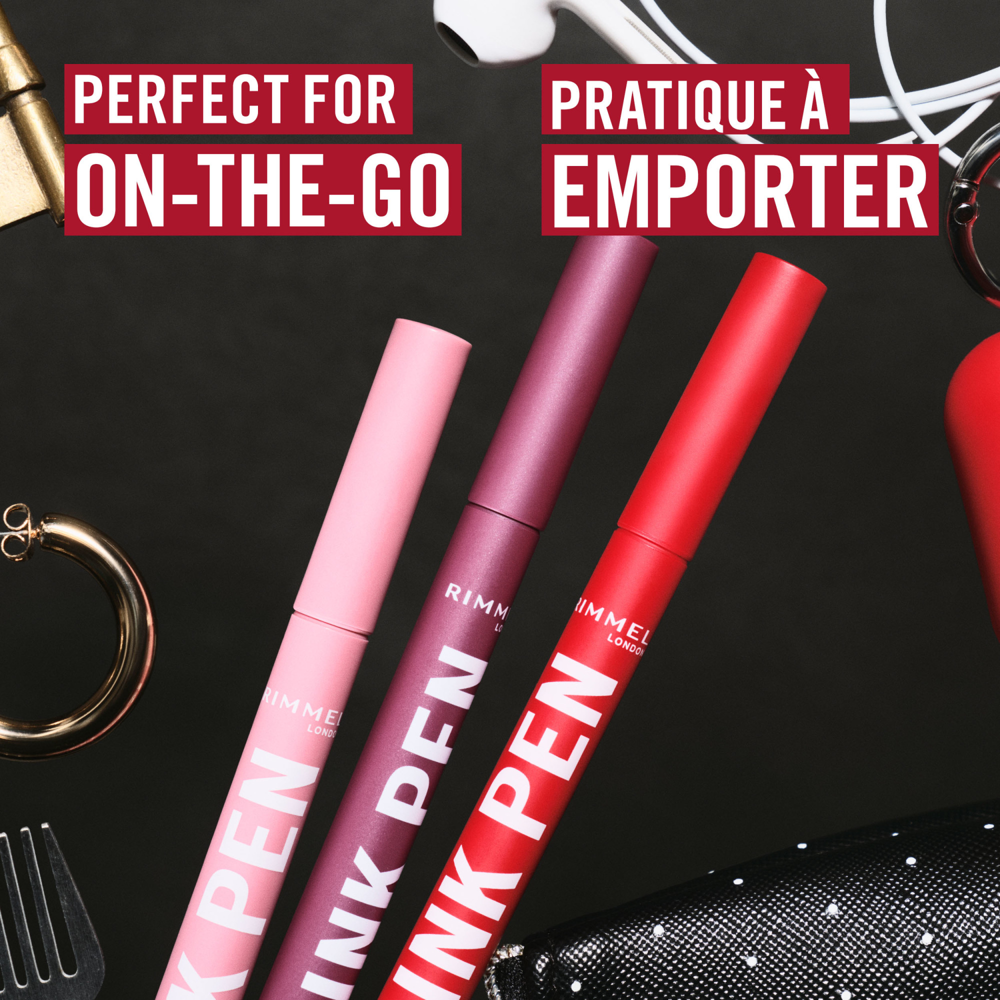 Rimmel Thrill Seeker Lip Ink Pen, rouge à lèvres, applicateur de précision en forme de stylo, tient aux baisers et ne déteint pas, couleur modulable, formule vegan, 1,7 ml