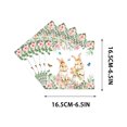 thumbnail image 3 of FcBaudy Easter Theme Party Tableware Set Spring Flower Bunny Disposable Party Supplies Disposable tableware, 3 of 4