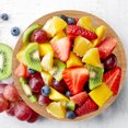 thumbnail image 4 of Wooden Fruit Bowl, Kitchen Countertop Large Fruit Basket for Vegetables Snacks Desserts, 6.5", 4 of 8