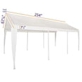 thumbnail image 2 of Impact Canopy 070111020 Jupe de Remplacement pour Haut et Jambe d'Abri d'Auto, Blanc, 2 of 3