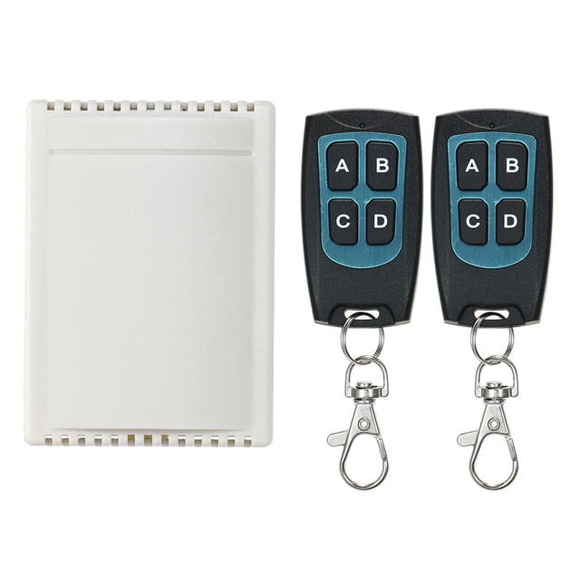 Yeacher DC 4CH Channel 433Mhz Wireless RF Switch Long Wireless Remote Control Switch DC12V RF Relay Receiver Module Toggle Switch 1527 Chip Smart Home Automation (2 & 1 Receiver)