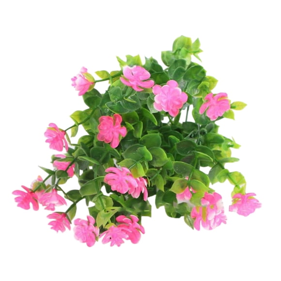 XZNGL Artificial Flowers 2 Bundles Artificial Outdoor Flowers Fake Flowers Green Shrubs Garden Porch