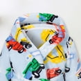 thumbnail image 4 of Zanarzt Infant Robe Childrens Flannel Robe Cartoon Print Home Fleece Bathrobe for Boys and Girls with Pockets Light Blue,6-7 Years, 4 of 6