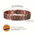 thumbnail image 3 of CNKOO [1pc Magnetic Bracelet] 1pc Magnetic Copper Men‘s Bracelet | Jewelry Gift With Adjustable Sizing Tool, 3 of 6