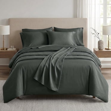 ❂ dreamspun Rayon from Bamboo Sheet Set - Queen - Charcoal