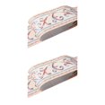 thumbnail image 4 of Decodeary Wood Marbling SelfAdhesive Skirting Line Exquisite Workmanship And Retro Fashion PVC Waterproof Waist Line For Wall PVC Beige vine flower 2Set, 4 of 6