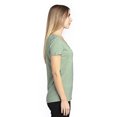 thumbnail image 3 of T-Shirt à Manches Courtes Col en V pour Femmes - Armée Chiné - 2TG, 3 of 3