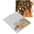 thumbnail image 1 of Perles de Dreadlocks pour Cheveux, Bijoux de Dreadlocks pour Cheveux Creux pour Mariages, 1 of 8
