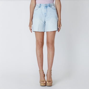 Devoted, Short en denim à ourlet effiloché, tailles 25-32
