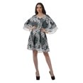thumbnail image 2 of Moomaya Robes d'Été en Georgette Imprimée Femmes Plage Hawaïennes Mini Robes Femmes, 2 of 6