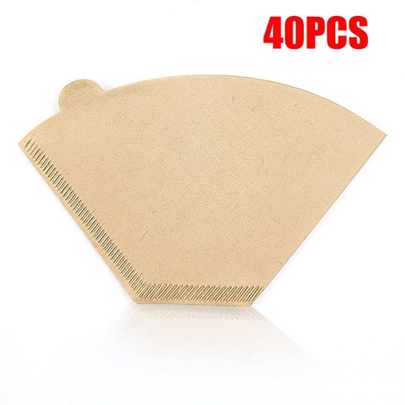 Bdday Conical Coffee Filter Optimization Thickened Fan Filter Coffee Filter Paper Wood Pulp Making American/Hand/Machine Coffee Filter Bag