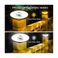 thumbnail image 2 of Solar Post Cap Lights Outdoor - 2 Pack 2 Modes Solar Deck Fence Lights, IP65 Waterproof Solar Powered Light Posts Black, 2 of 6