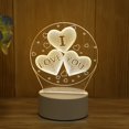 thumbnail image 2 of MesaSe Valenties Day 3D Night Light Creative Novelty LED Decorative Gift Table Lamp, 2 of 10