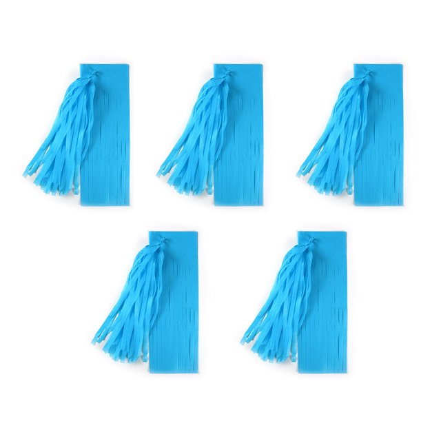 tredstone Premium Tissues Paper Tassels For Party Wedding And Birthday Hanging Decorations Reusable Paper Blue,Type17 14 inch