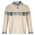 thumbnail image 4 of Birdeem Chemises pour Hommes Chemise Décontractée Imprimée à Manches Longues Col Rabattu Boutons T-Shirt Blouse Tops, 4 of 12
