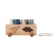 thumbnail image 2 of lionlar Wooden Shape Sorting Stacking Toy Building Car for Kids Ages 1 2 3 Years Old dinosaurs, 2 of 9