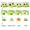 thumbnail image 4 of TIELUTT Handheld Vegetable Cutter 4 in 1 Heavy Duty Vegetable Spiral Cutter Kitchen Needs Set Snap Strainer Rice Peeler Set Pro Kitchen Artifact Chopper Hot Dog Carts for Business, 4 of 8
