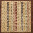 thumbnail image 1 of Ahgly Company Tapis d'Intérieur Carrés Abstraits Brun Terre de Sienne, Tapis de Zone Abstraits, 3 Pieds Carré, 1 of 6