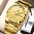 thumbnail image 1 of Poedagar Montre-Bracelet pour Homme Sport Quartz Acier Inoxydable Montres pour Homme Étanche Montre avec Date, 1 of 8