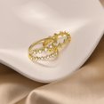 thumbnail image 5 of 3PCS Stackable Gold Rings for Women 1mm 14K Gold Plated Dainty Thin Pinky Rings Non Tarnish CZ Band Stacking Thumb Knuckle Ring-7-goldb, 5 of 5