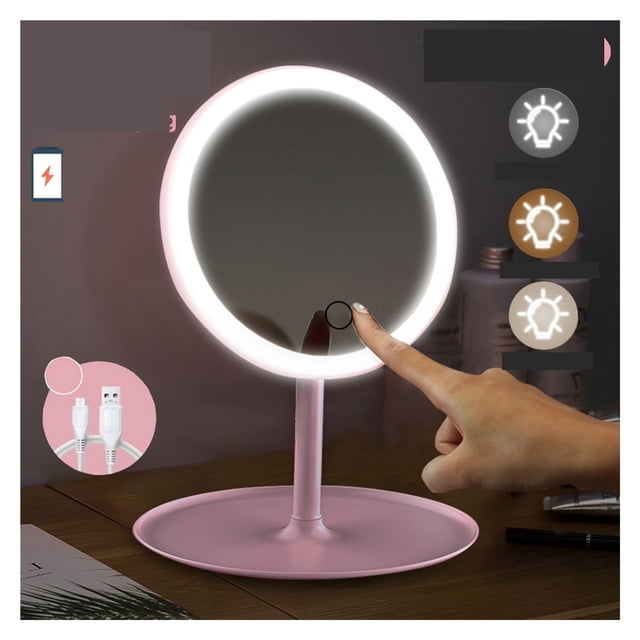 Makeup Mirror Led Touch Screen Mirror Standing Mirrors Table Mirrors Vanity Miroir Cosmetic Mirror With Lights Make Up Miroir ,Widely Use