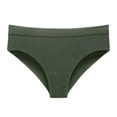 thumbnail image 1 of GDREDA String en Dentelle pour Femmes Triangle Respirant Élastique Exercice Sans Coutures Couleur Unie String Vert,m, 1 of 2