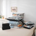 thumbnail image 4 of YST Tropical Hawaii Beach Comforter Set, 7-Piece, Blue Grey Ocean Theme Bedding, Full Size, 4 of 4